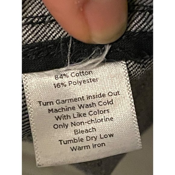 Talbots Size 14 Womens Black Denim Jean Jacket #U-4-10 - Picture 4 of 9